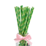 25pcs Foil Gold Rose Gold Silver Paper Straws