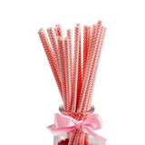 25pcs Foil Gold Rose Gold Silver Paper Straws