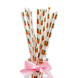 25pcs Foil Gold Rose Gold Silver Paper Straws