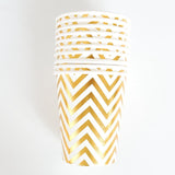 10pcs/lot Gold Wave Party Supplies Paper Cup