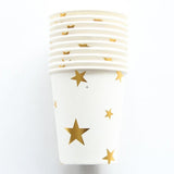 10pcs/lot Gold Wave Party Supplies Paper Cup