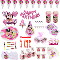 Minnie Mouse Disposable Tableware Sets Birthday Party Supplies