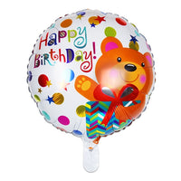 18inch Happy Birthday Pink Flower Butterfly Balloons