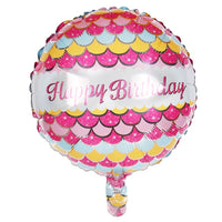 18inch Happy Birthday Pink Flower Butterfly Balloons
