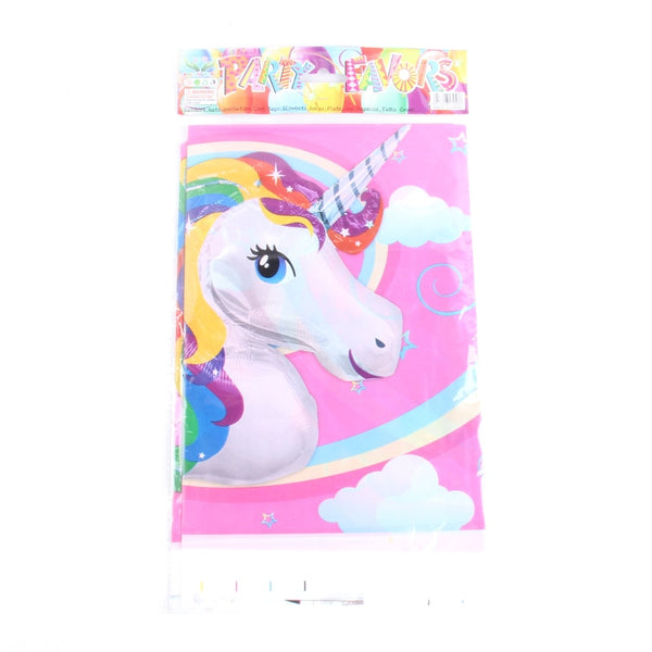 1 set Unicorn Theme Cartoon Plastic Tablecloth