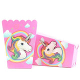 1 set Unicorn Theme Cartoon Plastic Tablecloth