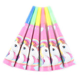 1 set Unicorn Theme Cartoon Plastic Tablecloth