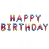 Letters HAPPY BIRTHDAY Foil Balloons