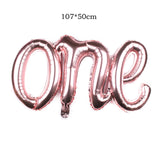 Birthday Balloons Rose Gold Number Foil Balloons 1 2 3 4 5 6 7 8 9