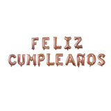 FELIZ CUMPLEANOS Letter Balloons Foil