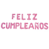 FELIZ CUMPLEANOS Letter Balloons Foil