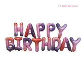 FELIZ CUMPLEANOS Letter Balloons Foil