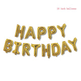 FELIZ CUMPLEANOS Letter Balloons Foil