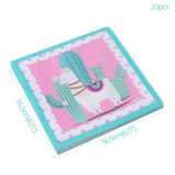 Llama Party Paper Tissue Napkins Toppers