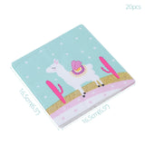 Llama Party Paper Tissue Napkins Toppers