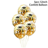 30th 40th 50th Giant Number Foil Balloons