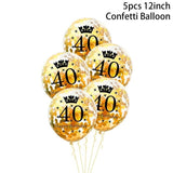 30th 40th 50th Giant Number Foil Balloons
