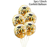 30th 40th 50th Giant Number Foil Balloons