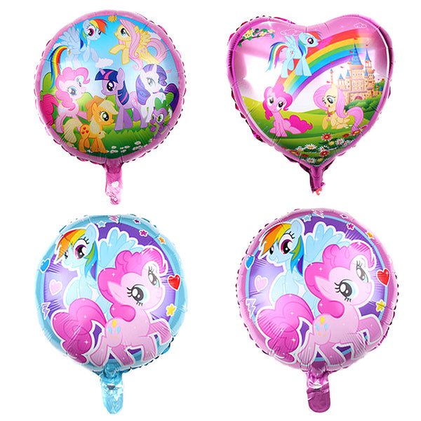 4pcs/lot 18 inch  Pony Theme Aluminium Foil  Balloons
