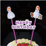 1set Mickey Minnie Mouse Theme Cupcake Topper Flags