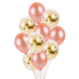10pcs 12inch RoseGold Multi Air Balloons