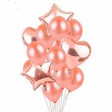 10pcs 12inch RoseGold Multi Air Balloons