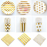 Gold Stripe series Party Set