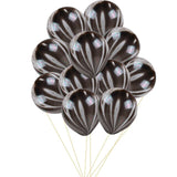 10pcs 12inch Green Agate Marble Stripe Balloons