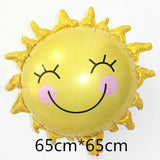 Hawaii Theme Party Foil Balloons Different Types