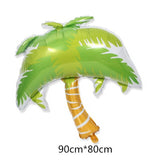Hawaii Theme Party Foil Balloons Different Types
