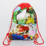 1pc Mario Theme Printing Drawstring Bags