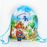 1pc Mario Theme Printing Drawstring Bags