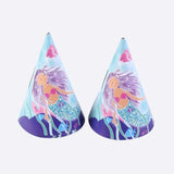 Mermaid Theme Cartoon Party Set Paper Hats