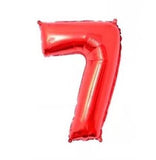 16inch Red Black 0-9 Number Foil Balloons