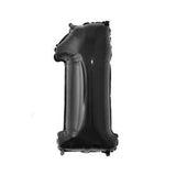 16inch Red Black 0-9 Number Foil Balloons