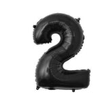 16inch Red Black 0-9 Number Foil Balloons