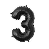 16inch Red Black 0-9 Number Foil Balloons