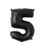 16inch Red Black 0-9 Number Foil Balloons