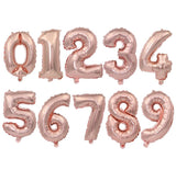 32inch Inflatable Rose Gold Number Balloons