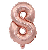 32inch Inflatable Rose Gold Number Balloons