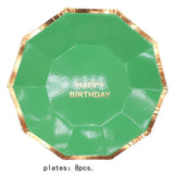 Paper Plates and Cups Disposable Tableware Sets
