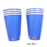 Paper Plates and Cups Disposable Tableware Sets