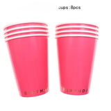 Paper Plates and Cups Disposable Tableware Sets