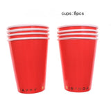 Paper Plates and Cups Disposable Tableware Sets