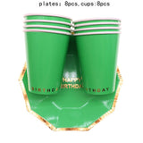 Paper Plates and Cups Disposable Tableware Sets