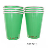Paper Plates and Cups Disposable Tableware Sets
