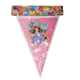 Sophia Theme party disposable tableware plate, flag, cup for kids birthday party decoration friends party