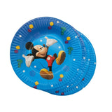 Mickey themed party disposable tableware plate, flag, cup