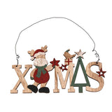 1PC Creative Printed Xmas Christmas Doorplate/Wooden Pendants