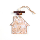 1PC 2Types Printed Wooden Christmas Crafts